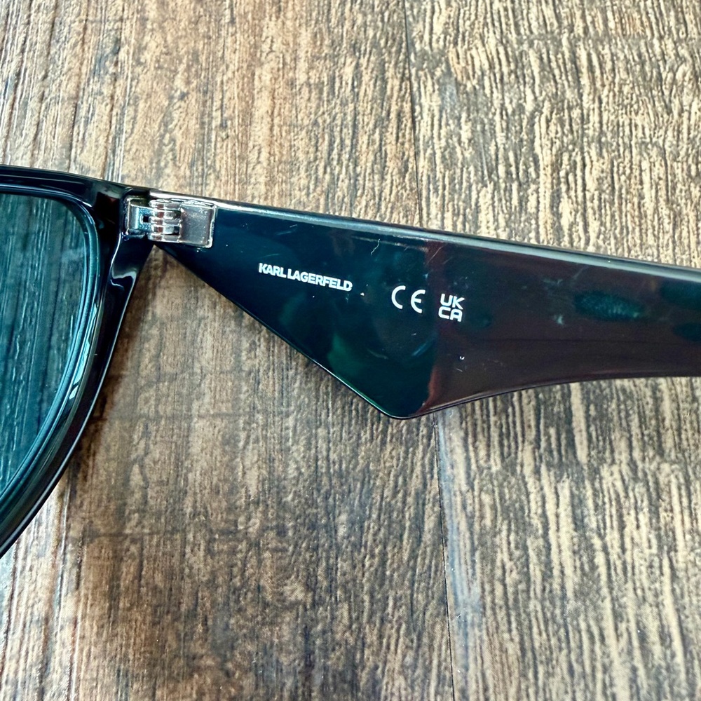 Authentic Karl Lagerfeld Sunglasses Statement Designer Eyewear CatEye Oversized - Picture 5 of 6
